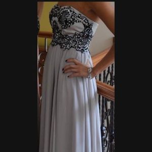 Gray prom/homecoming dress